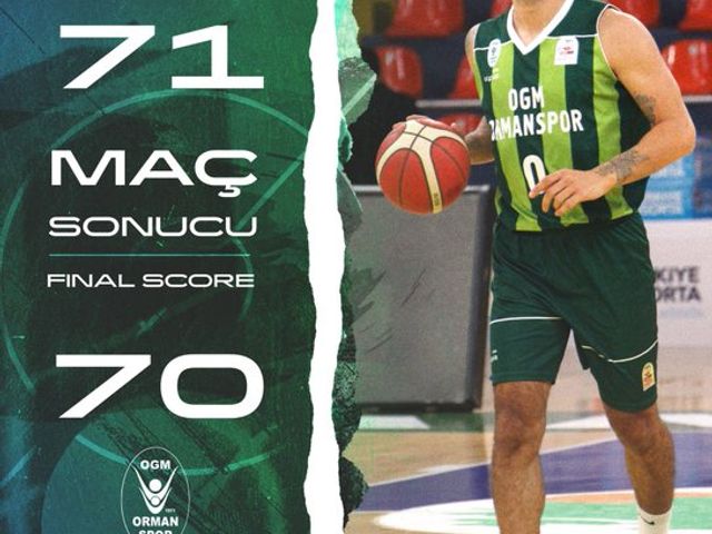 'ANKARAGÜCÜ BASKETBOL:71-OGM ORMANSPOR:70'