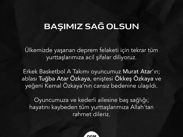 'BAŞIMIZ SAĞ OLSUN! '
