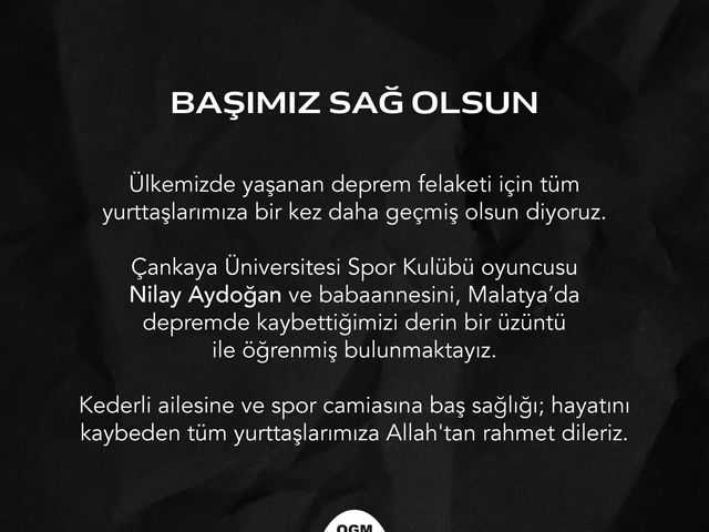'BAŞIMIZ SAĞ OLSUN! '