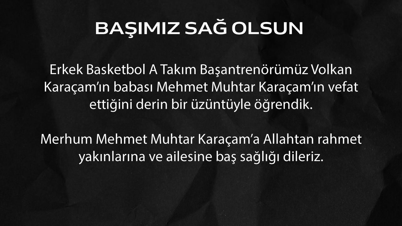 'BAŞIMIZ SAĞ OLSUN!'