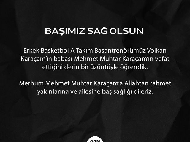 'BAŞIMIZ SAĞ OLSUN!'