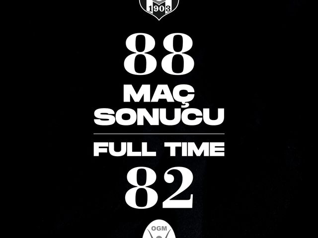 'BEŞİKTAŞ:88-OGM ORMANSPOR:82'