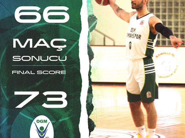 'BORNOVA BELEDİYESİ KARŞIYAKA:66-OGM ORMANSPOR:73'