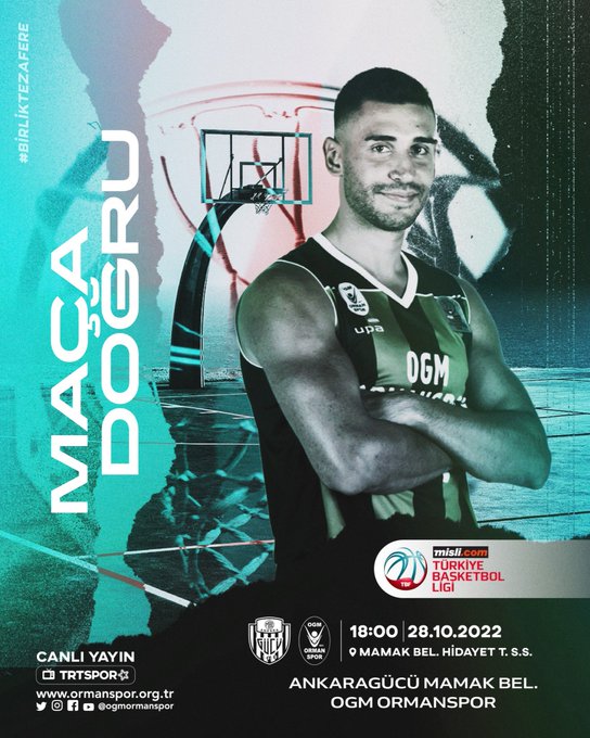 'ERKEK BASKETBOL TAKIMIMIZ, ANKARAGÜCÜNE KONUK OLUYOR!'