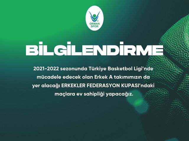 'ERKEKLER FEDERASYON KUPASINA EVSAHİPLİĞİ YAPACAĞIZ!'