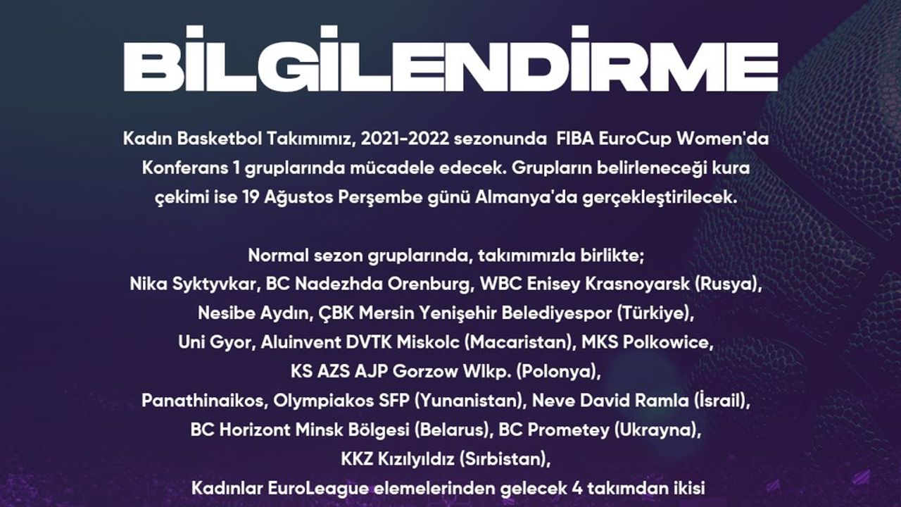 EUROCUP BİLGİLENDİRME!'