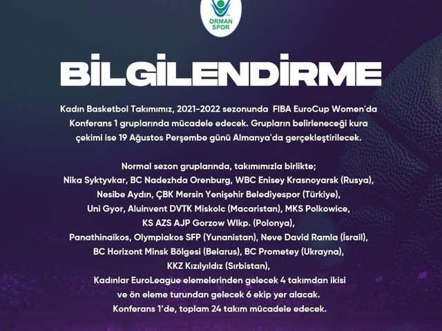 EUROCUP BİLGİLENDİRME!'