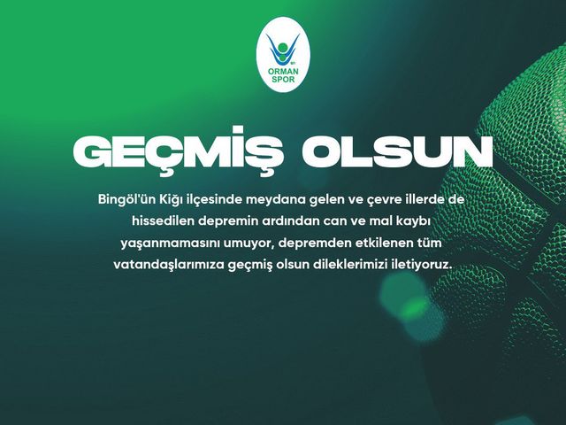 'GEÇMİŞ OLSUN ELAZIĞ!'