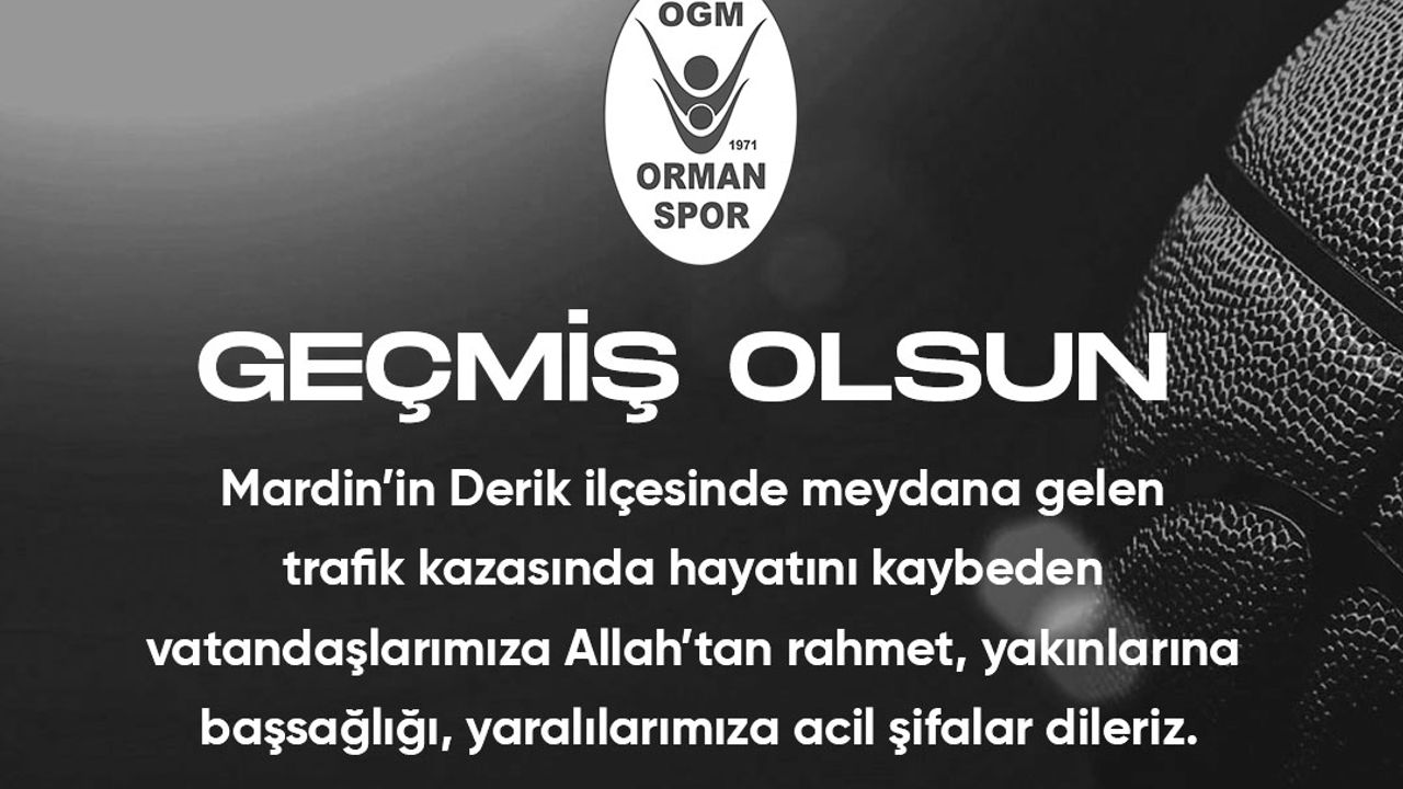 'GEÇMİŞ OLSUN MARDİN'