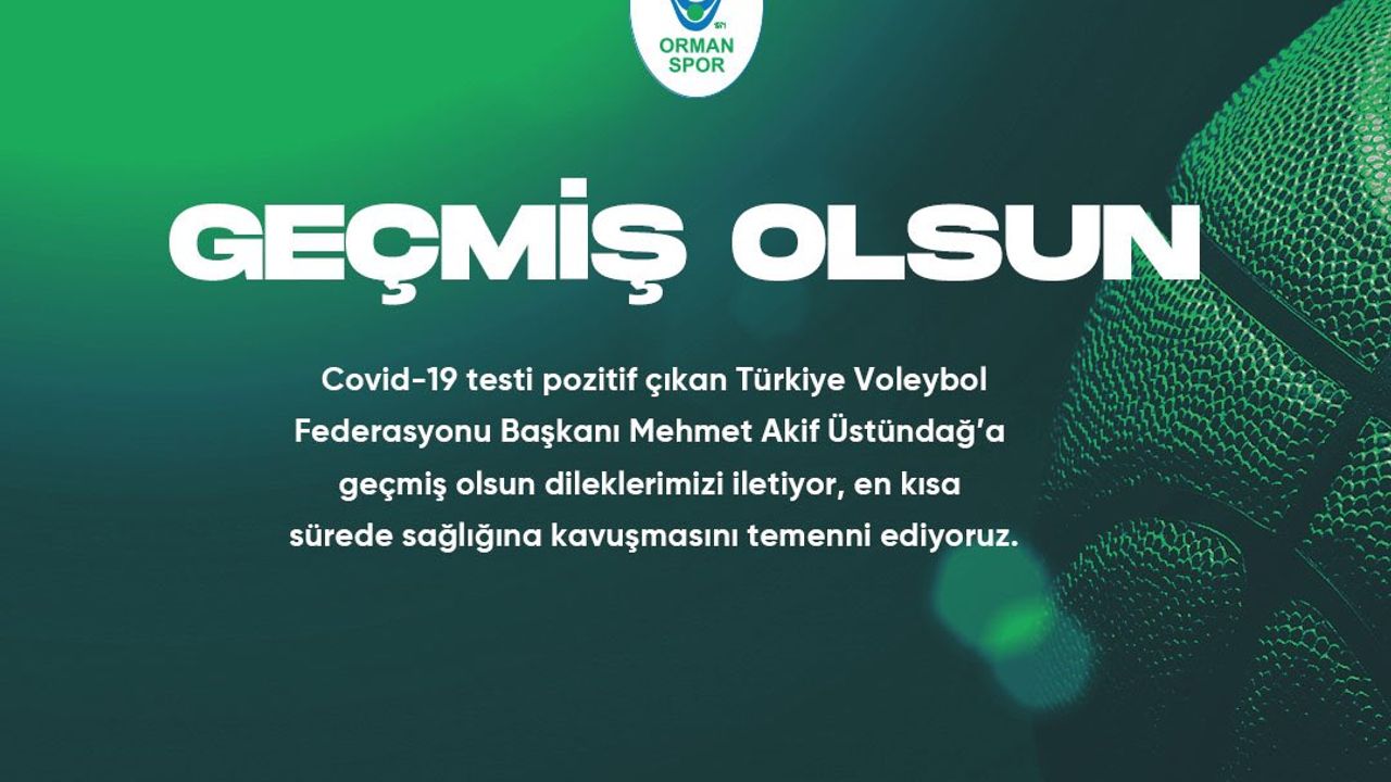 'GEÇMİŞ OLSUN MEHMET AKİF ÜSTÜNDAĞ!'