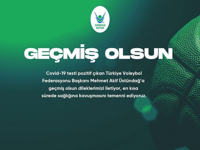 'GEÇMİŞ OLSUN MEHMET AKİF ÜSTÜNDAĞ!'