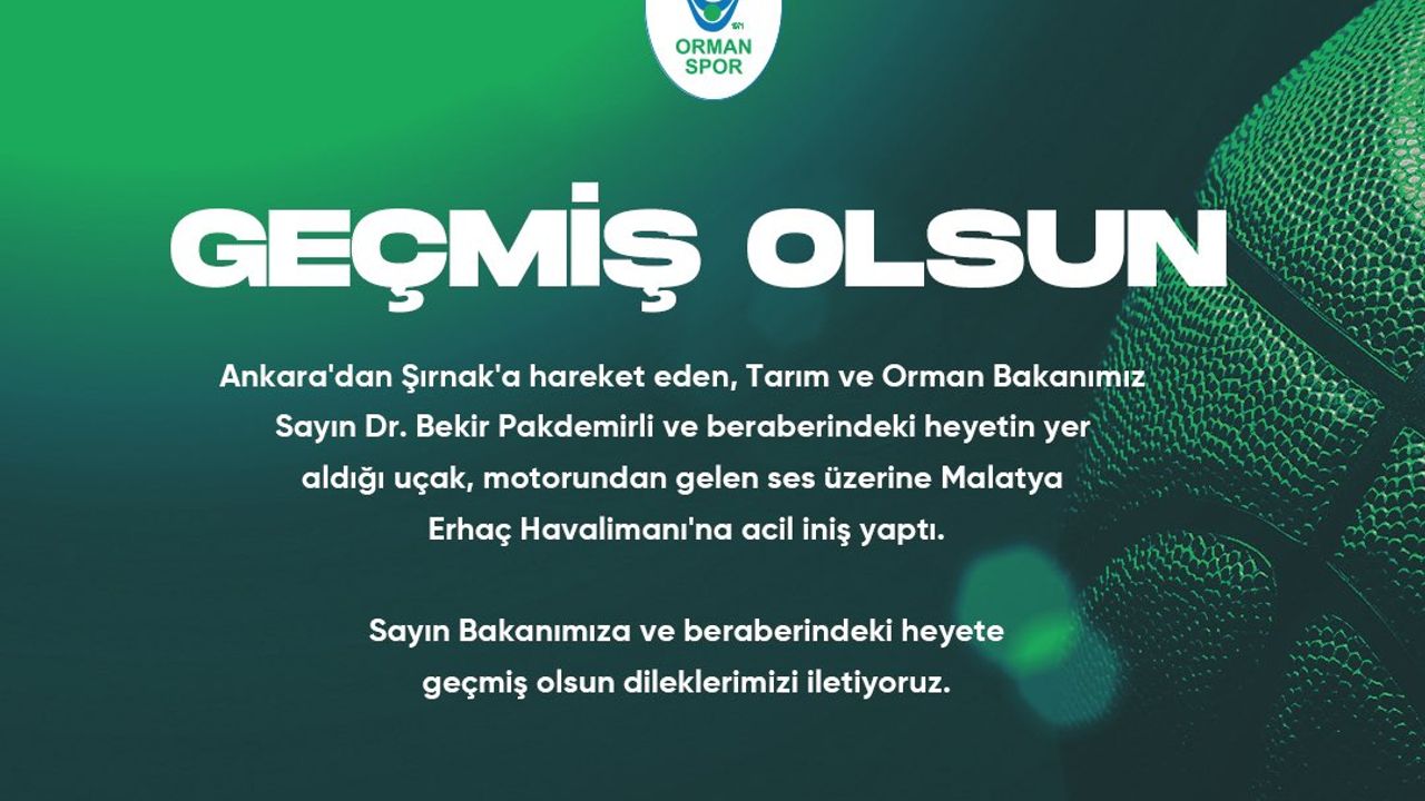 'GEÇMİŞ OLSUN SAYIN DR. BEKİR PAKDEMİRLİ!'