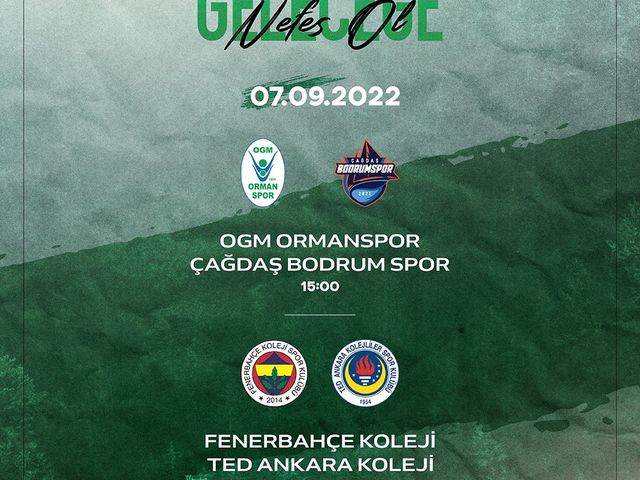'GELECEĞE NEFES TURNUVASI 2.GÜN MAÇ PROGRAMI'