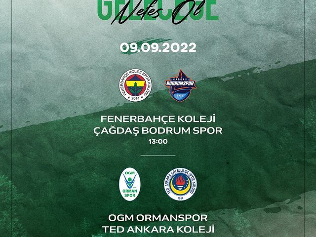 'GELECEĞE NEFES TURNUVASI 3.GÜN MAÇ PROGRAMI'