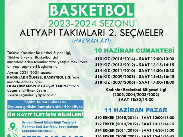 'GELECEĞİN BASKETBOLCUSU OLMAK İÇİN SENDE BİZE KATILMAK İSTER MİSİN?'