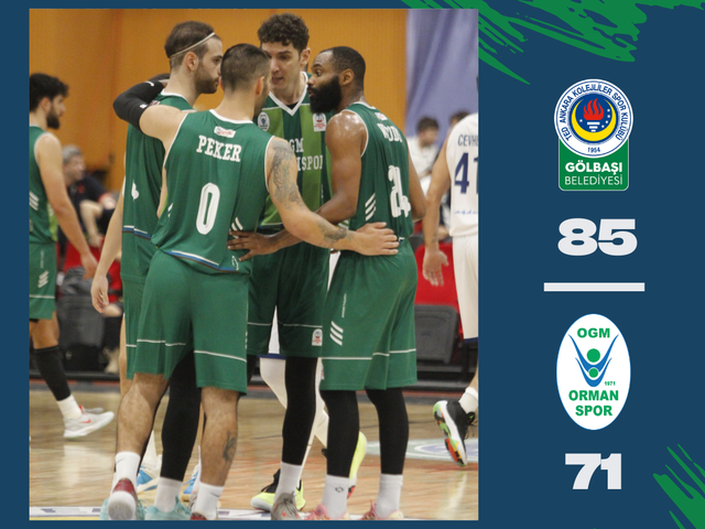 'GÖLBAŞI TED ANKARA KOLEJLİLER: 85- OGM ORMANSPOR: 71'
