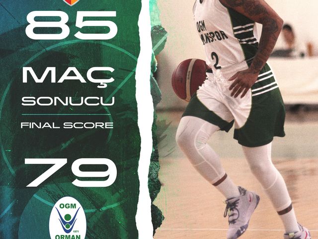 'MELİKGAZİ KAYSERİ BASKETBOL:85-OGM ORMANSPOR:79'