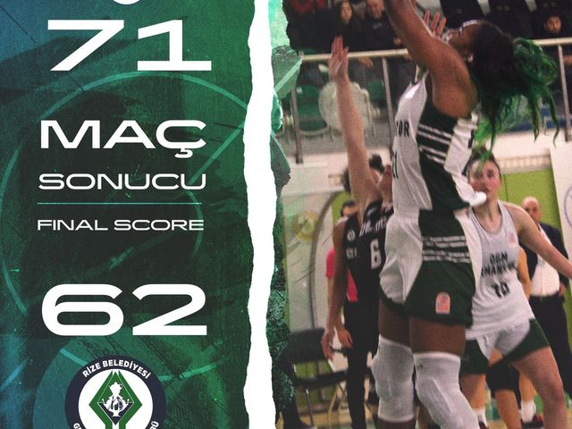 'OGM ORMANSPOR:71-RİZE BELEDİYESPOR:62'