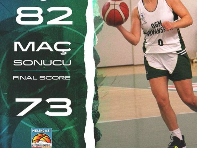 'OGM ORMANSPOR:82-MELİKGAZİ KAYSERİ BASKETBOL:73'