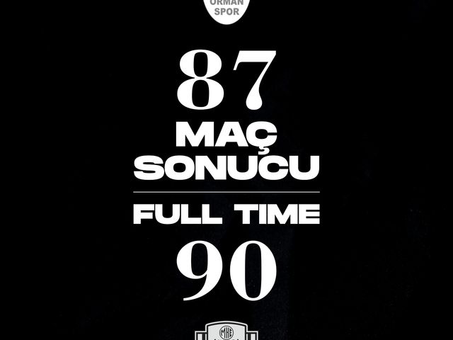 'OGM ORMANSPOR:87-ANKARAGÜCÜ MAMAK BLD.:90'