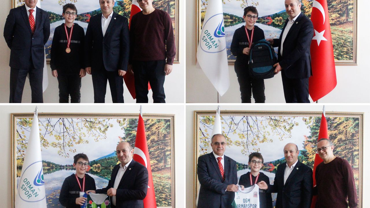 'SATRANÇ SPORCUMUZ VE ANTRENÖRÜNDEN KULÜBÜMÜZE ANLAMLI ZİYARET!'