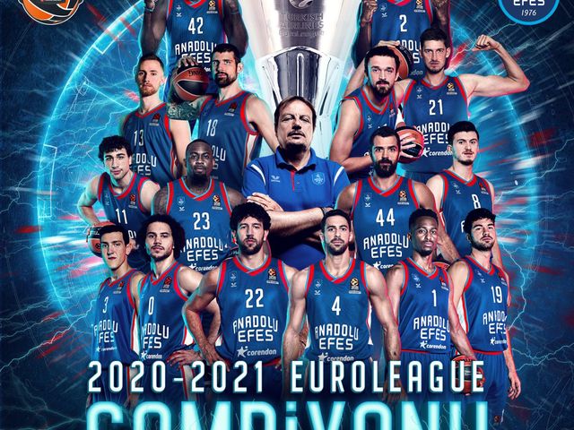 'TEBRİKLER ANADOLU EFES SPOR KULÜBÜ!'