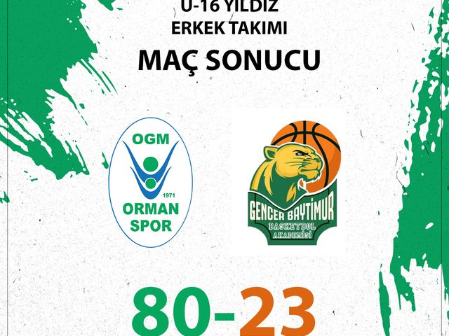 'U-16 YILDIR ERKEK TAKIMIMIZ, ANKARA BASKETBOL KARŞISINDA GALİP!'