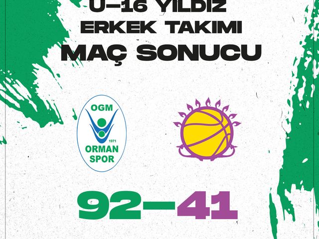 'U-16 YILDIZ ERKEK TAKIMIMIZ GALİBİYETLE BAŞLADI'