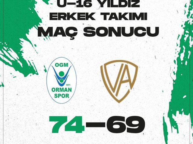 'U-16 YILDIZ ERKEK TAKIMIMIZ NAMAĞLUP DEVAM EDİYOR!'