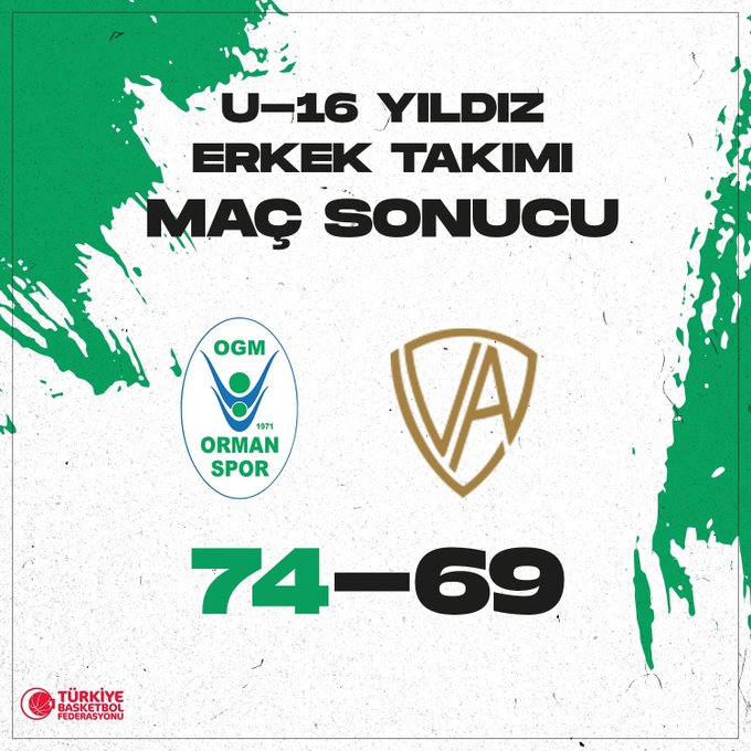 'U-16 YILDIZ ERKEK TAKIMIMIZ NAMAĞLUP DEVAM EDİYOR!'