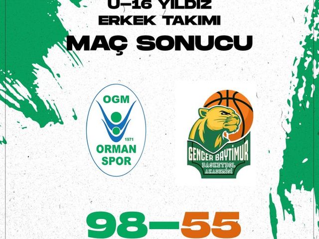 'U-16 YILDIZ ERKEK TAKIMIMIZ NAMAĞLUP DEVAM EDİYOR!'