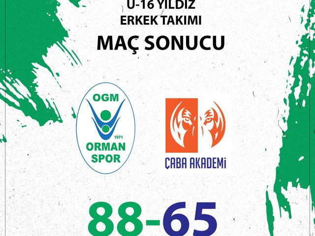 'U-16 YILDIZ TAKIMIMIZ'DAN BİR GALİBİYET DAHA!'