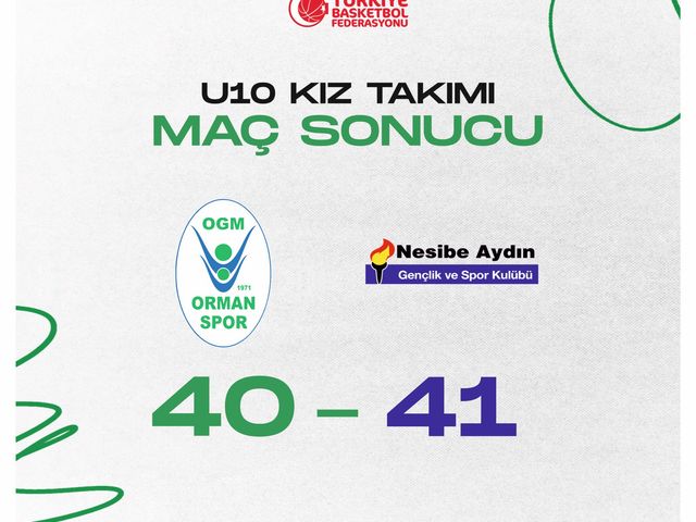 'U10 KIZ BASKETBOL TAKIMIMIZIN BU HAFTAKİ RAKİBİ NESİBE AYDIN GENÇLİK VE SK'