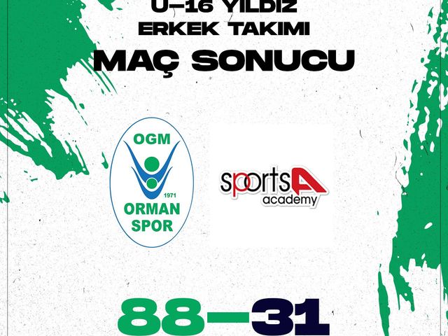 'U16 YILDIZ ERKEK TAKIMI DURDURULAMIYOR!'