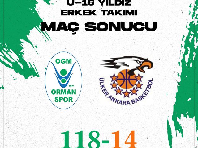 'U16 YILDIZ ERKEK TAKIMI NAMAĞLUP YOLUNA DEVAM!'